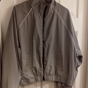 forever 21 (light reflecting gray zip up)